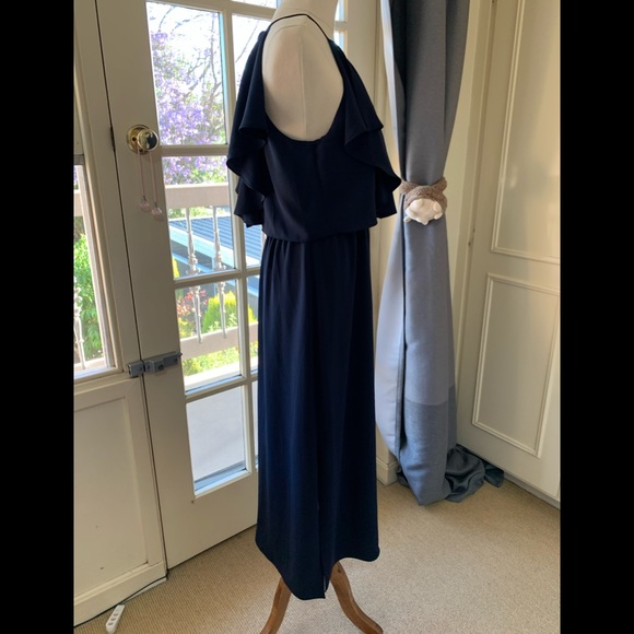 FOREVER NEW- CUT OUT BLUE MAXI DRESS - Picture 3 of 7